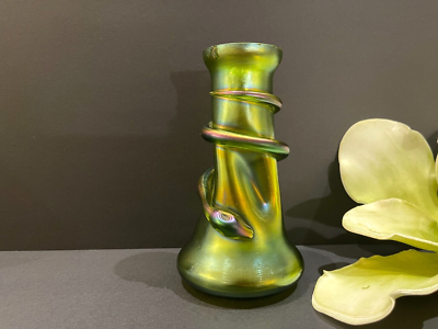 工芸品 1930's Art Deco glass vase Art Deco vase in glass, France 1930s | #174218