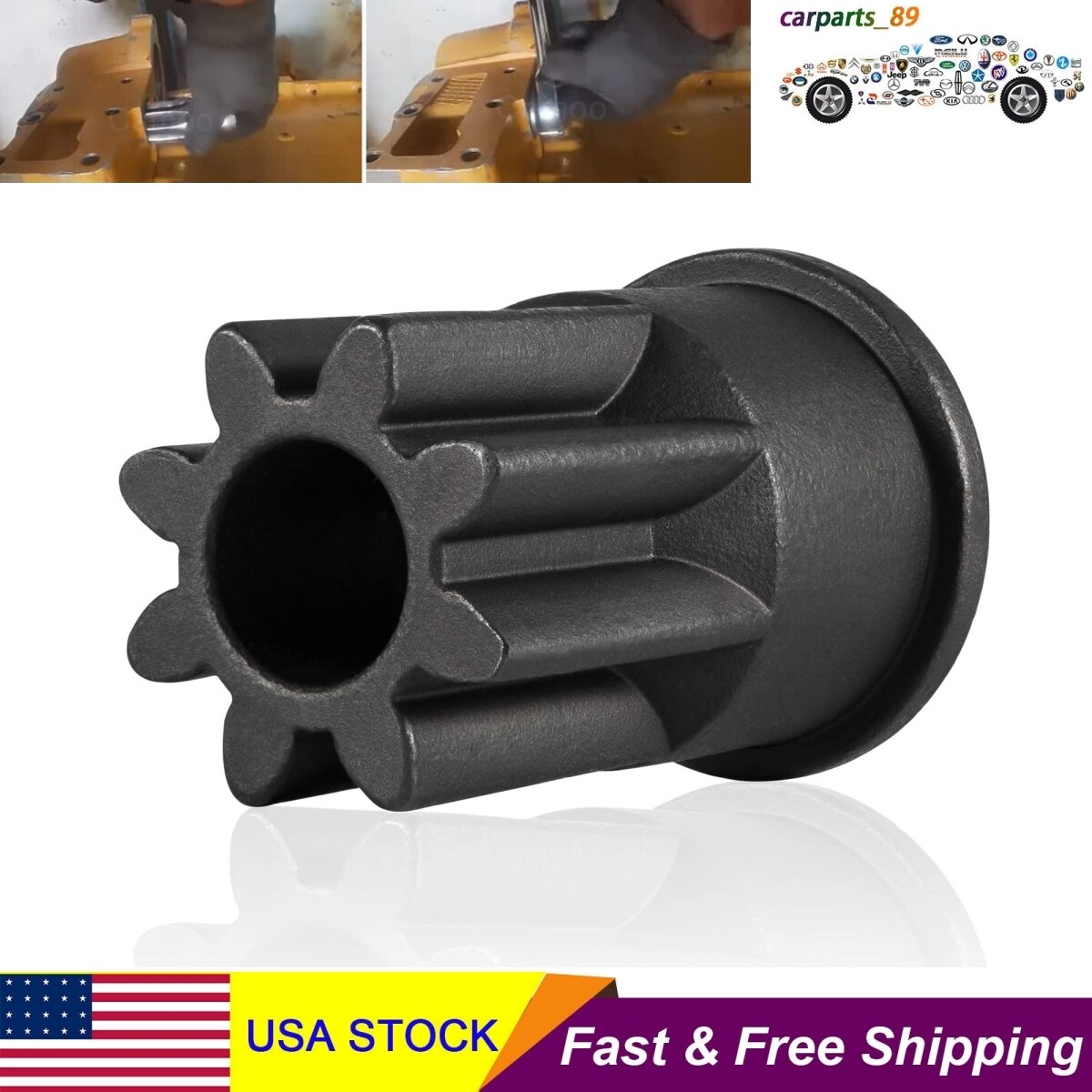 その他 anglear J-38587-A Engine Barring Socket Turning Tool Alt. For CAT 3406
