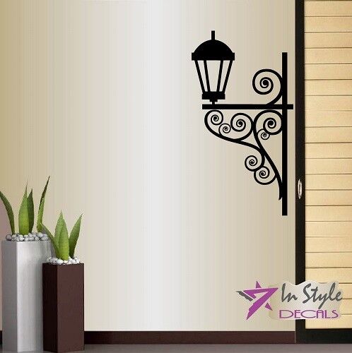 Vinyl Wall Decal Vintage Street Light Wall Lantern Lamp Mural Art Sticker 1389 - Zdjęcie 1 z 2