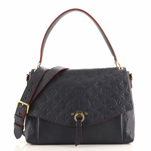 Louis Vuitton Blanche Empreinte Bb Jean Creme Beige Blue Leather Shoulder  Bag Listed By Zara J. - Tradesy