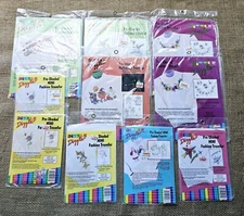 Vintage 1990s New Dizzle 10 Iron On Transfers Flowers, Animals, Halloween,...