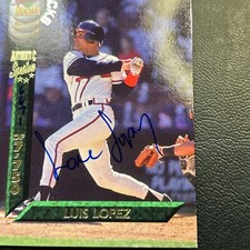 B10 Signature Rookies Draft Picks 1994 Autograph #96 Luis Lopez Atlanta