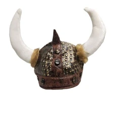 Viking Helmet - Plush - Deluxe - Costume Cosplay Accessory - Smaller Size