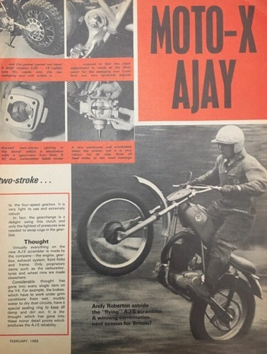 AJS 250 SCRAMBLER ORIGINAL 1969 B/W 3 PAGE OFF ROAD TEST - Picture 3 of 7