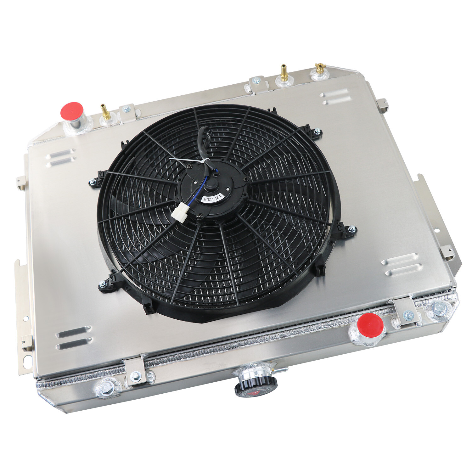 4 Row Radiator Shroud Fan Fits 1999-03 Dodge Ram 1500 2500 3500 Van,B1500 5.9L thumbnail 12