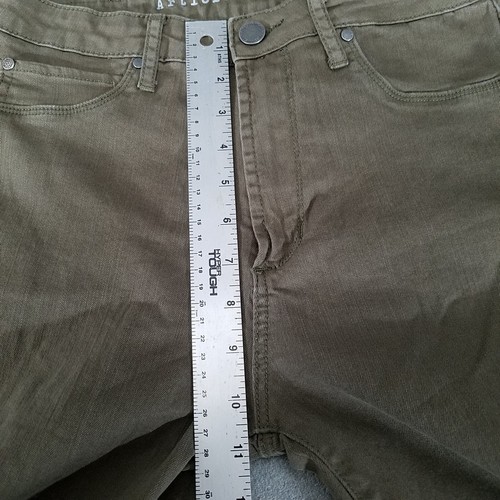 Articles of Society Damenjeans 28 grün Denim konisches Bein Stretch - Bild 10 von 12