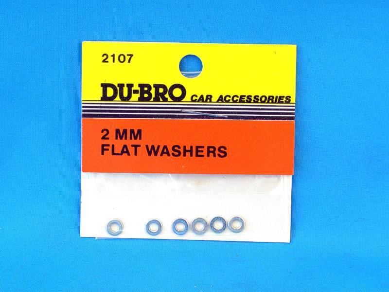 Du-Bro 2107 Rondelle 2 mm (8) Flat Washers modellismo