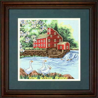 USA JCA Kit - Needle Treasures 04707 '' The Red Mill '' Kreuzstich NEU Vintage 