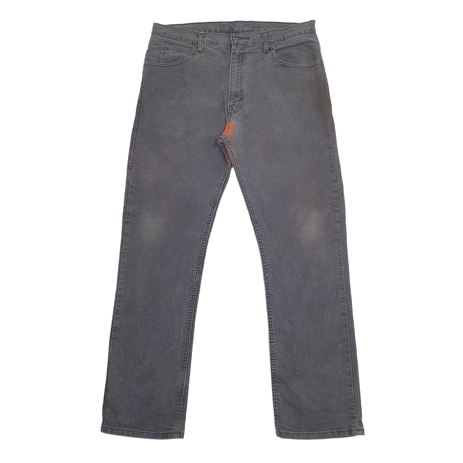 DICKIES Carpenter Workwear Trousers Cotton Grey Mens W36 L32 image 2