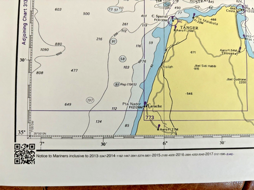 Vtg Admiralty 2717 Strait of Gibraltar To Barcelona & Alger Including Islas Map - Picture 8 of 9
