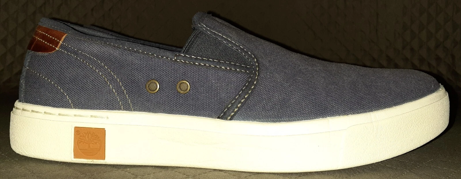 Mocassini da barca Timberland Amherst blu Sensorflex scarpe slip on da uomo US 9 EU 43