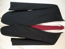 Travelsmith Mens Navy 2 Btn Sport Coat 42L USA Made