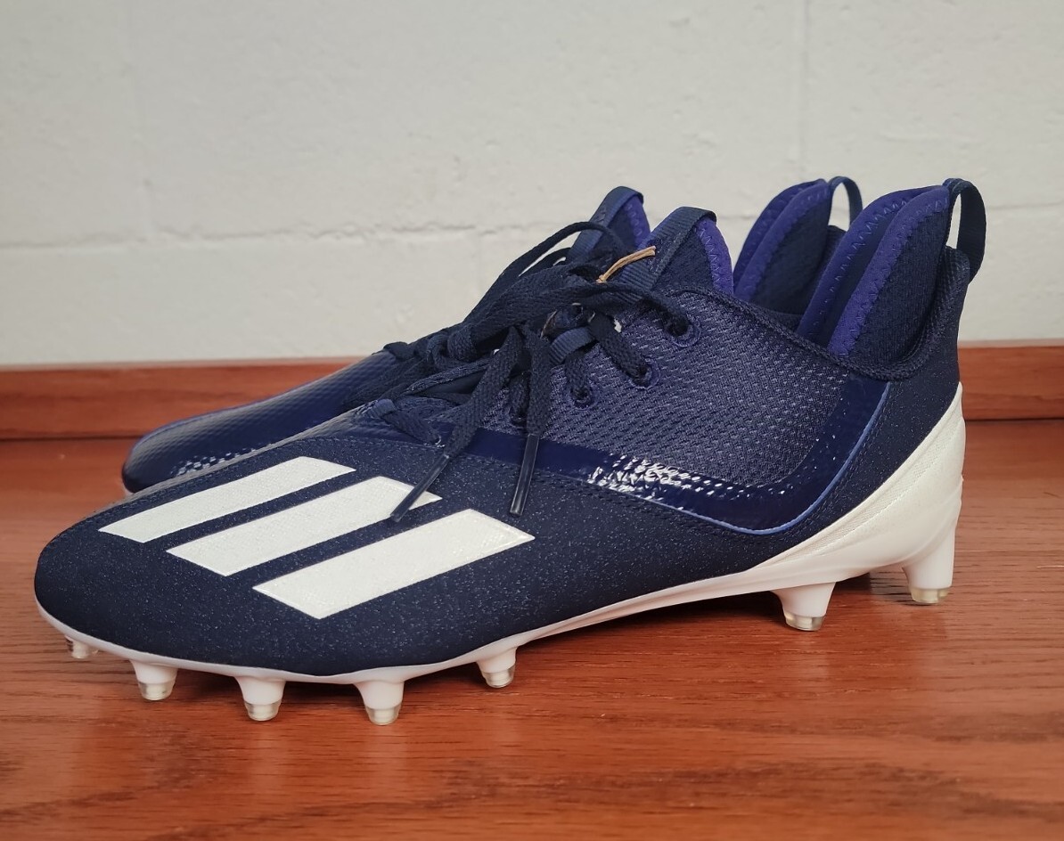 Adidas Adizero Scorch Football Cleats Navy Blue/White FX4250  display picture 1