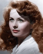 8x10 Print Jeanne Crain Beautiful Colorized Portrait #JC3