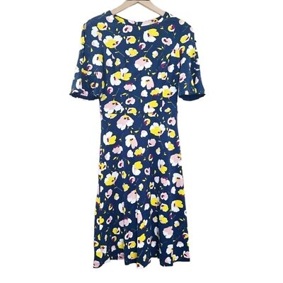 BODEN Alexis A-Line Navy Floral Dress