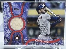 2018 Topps Holiday - Walmart Mega Box Relics Carlos Correa #R-CC (MEM)