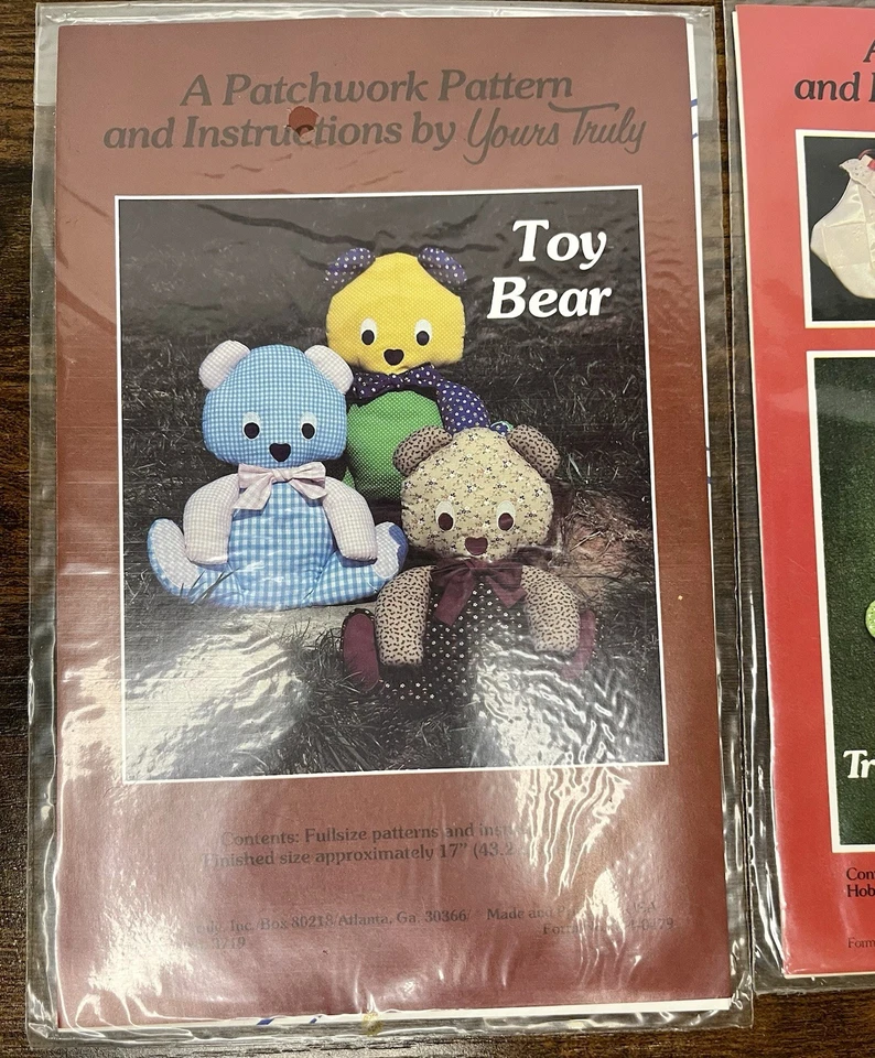 Lote de 3 Patrones Vintage Yours Truly Patchwork Proyectos de Vacaciones de Navidad NUEVO Foto 3 de 4