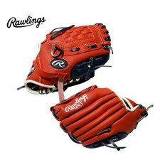 Rawlings 9  Boys / Youth Right Handed Baseball Glove Red  Blue Model: PL90SN