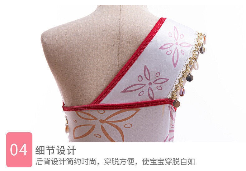 New Girls Princess Moana 2 Dress Cosplay Costume Party Fancy One