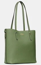 Kate Spade Juliette Pebbled Leather Medium Army Green Tote KN188 NWT $399 Retail