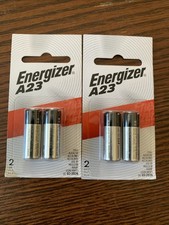 2 New Sealed 2-Packs - Energizer A23 12V Batteries - 4 Total Exp 03-2026 Fresh