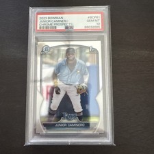 2023 Bowman Chrome Prospects Junior Caminero #BCP-61 PSA 10 1st Bowman 