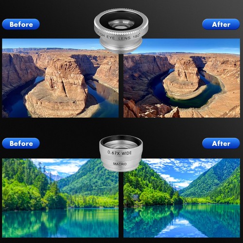 Fisheye Lens Cell Phone Camera Lens Kit 3 1 Phone Camera Lens Phone Lens - 第 12/12 張圖片