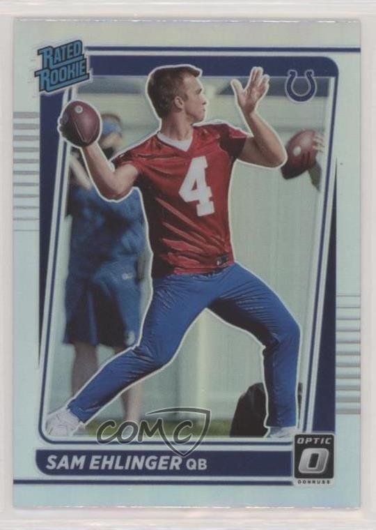 2021 Panini Donruss Rated Rookie Optic Holo Preview Sam Ehlinger #P-319 0n47
