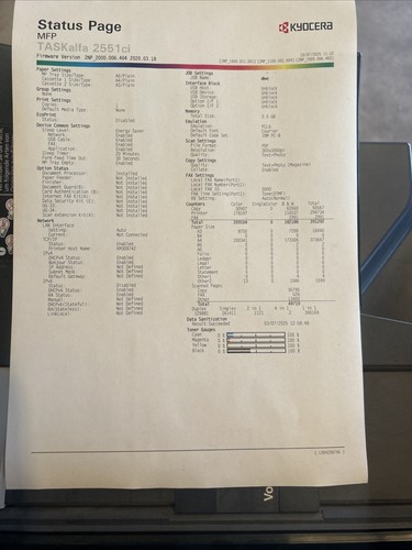 Kyocera TASKALFA 2551ci Farblaserdrucker A3/A4/A3+ Multifunktionsgerät - Bild 10 von 13
