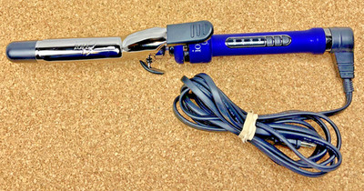 ION Titanium Pro Purple Curling Iron 1'' Model FDJ-039 Tested works 300-450