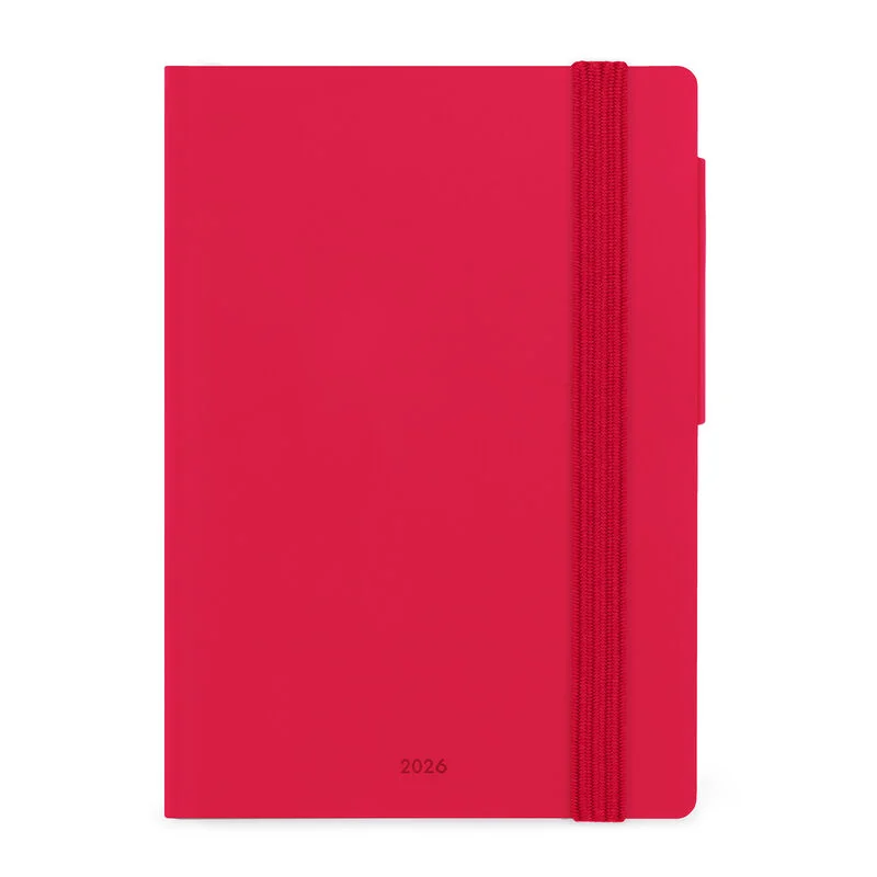 AGENDA SMALL GIORNALIERA 12 MONTH 2026 - ROSSA LEGAMI