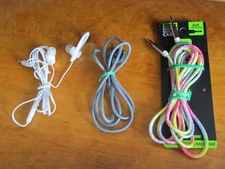 Herfair 30 Pin to USB C/Gadget Gear 7 Ft. Audio Auxiliary Cable/Sports Earphones