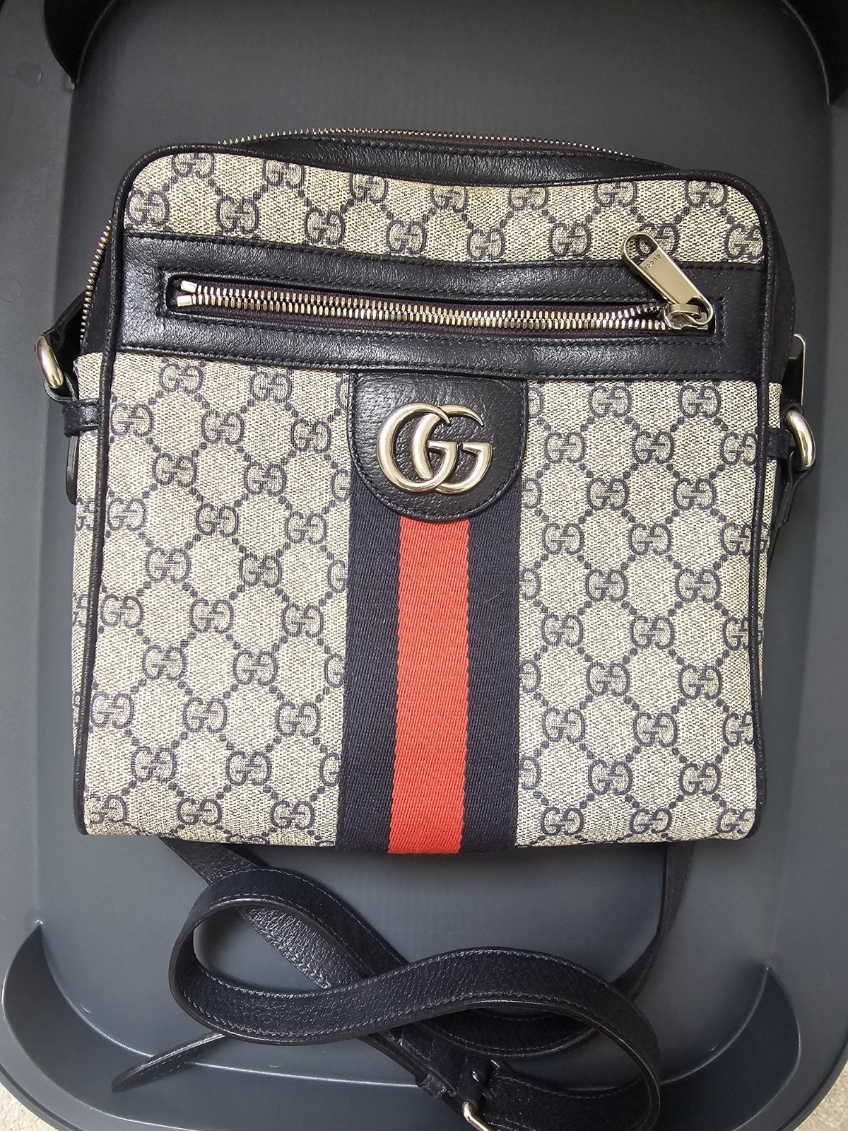 Ophidia Messenger Bag GG Coated Canvas Small crossbody bag