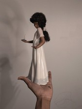 Costumize Porcelain Tanned Doll/ Black Porcelain Doll/Brown Skin Porcelain Doll