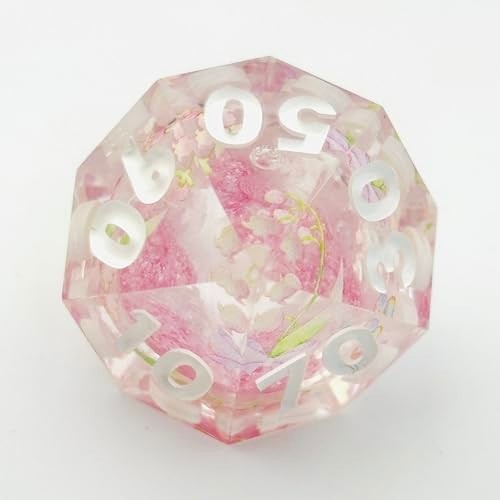 Lily of The Valley Liquid Core DND Dice Set - Sharp Edge Polyhedral RPG ...