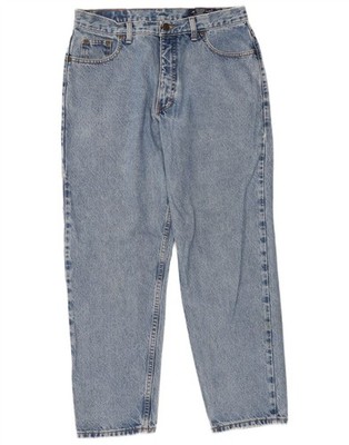 Eddie Bauer Damen High Waist Tapered Jeans US 12 Large W30 L28 Blau HB04