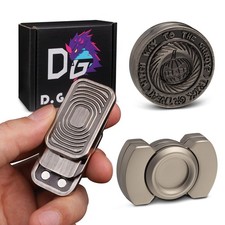 Fidget Toys Adults Set, Metal Fidget Slider, Spinner and Haptic Coin, Decompress