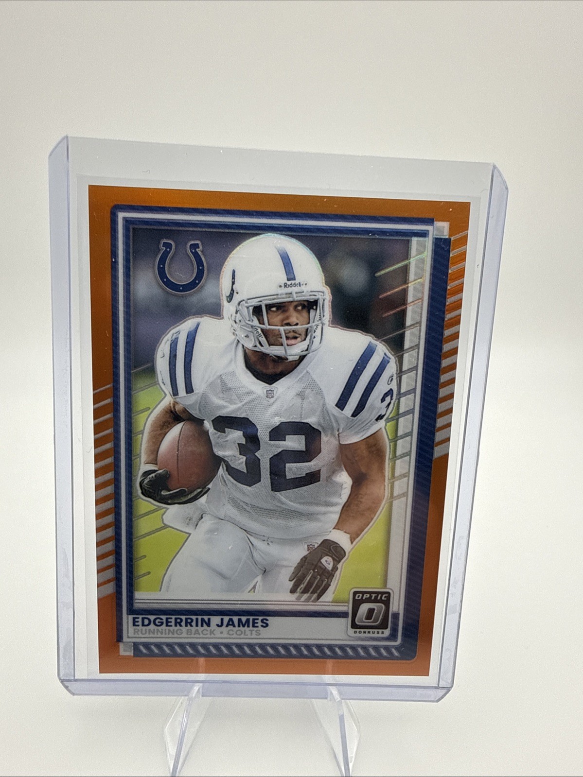 Edgerrin James 2025 Panini Donruss Optic #185 Orange Prizm /299