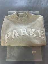Parke Sweatshirt Varsity Mockneck Classic Grey/White L/XL