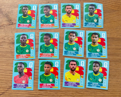 Panini FIFA World Cup 2022 Senegal Team 12 Karten Lot Basis-Set SEN 1-5
