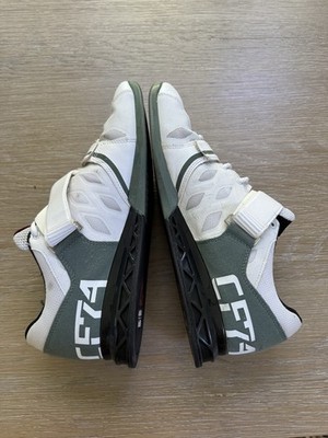 Reebok CrossFit Lifter Plus 2.0 men s white & green combo shoes sneakers 10.5