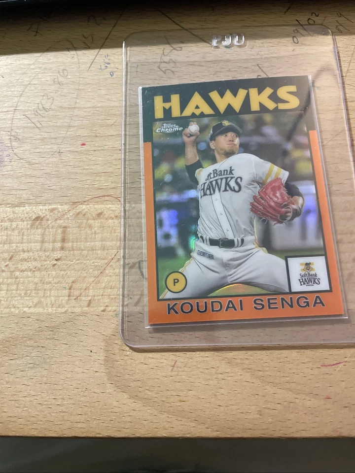 2021 TOPPS NPB BASEBALL KODAI SENGA 86-KSE '86 ORANGE REFRACTOR 07/25 METS HAWKS - Image 2 of 3