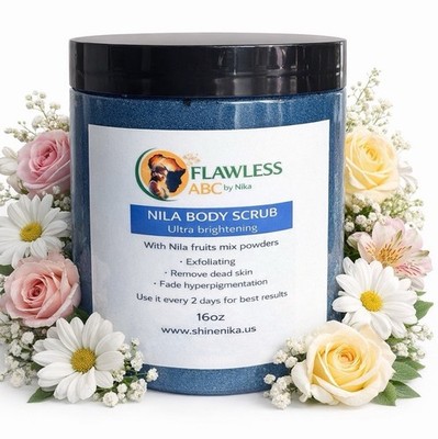 Ultra Brightening Body Scrub Exfoliating 16oz Nila Fruits