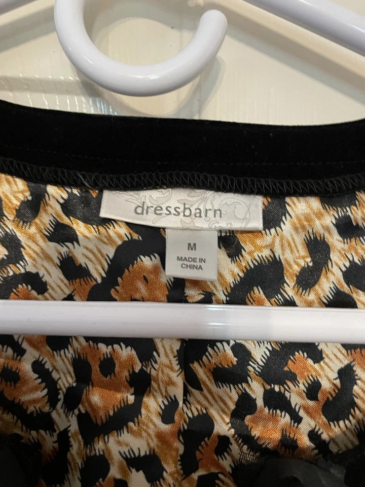 Chaqueta de gamuza para mujer Dressbarn mediana negra Foto 3 de 4