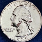 1959 Washington Quarter  90% Silver Choice Proof