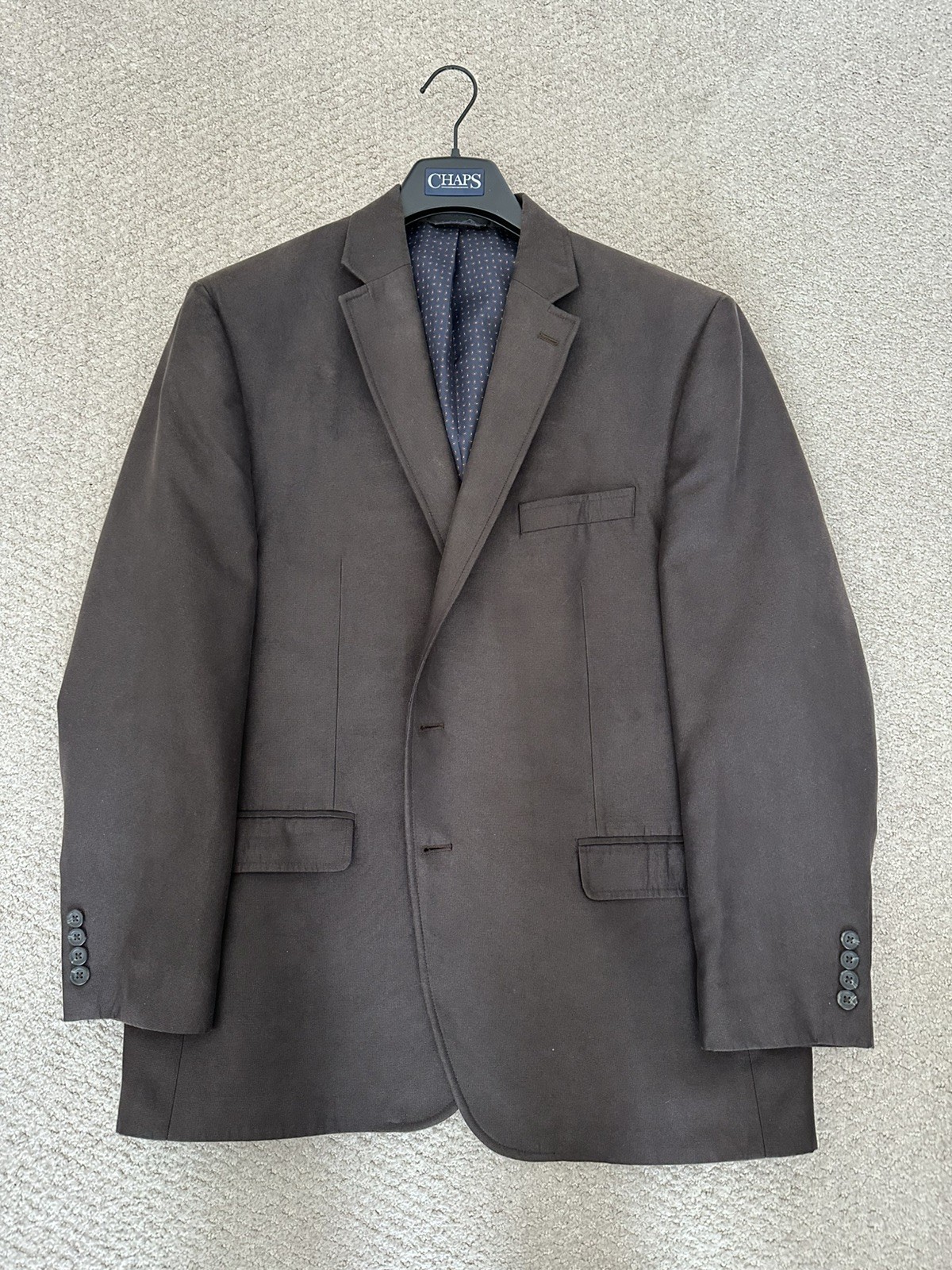 CHAPS mens solid brown,two button sport coat  bla… - image 1