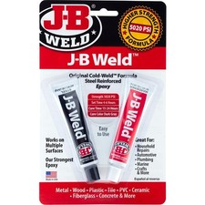 Strongest Metal Steel Aluminum Bond Adhesive Cold Weld Reinforced Epoxy Glue 2Oz