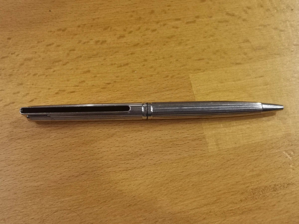 Stylo Bille Waterman – Acier Brossé Gris – Vintage 80-90 – Proche Du Neuf