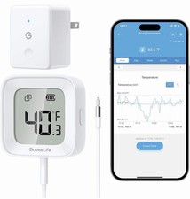 GoveeLife WiFi Refrigerator Thermometer R1 Gateway  1 Sensor LCD