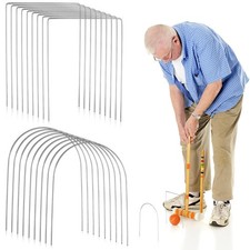 18 Pcs Croquet Wickets Replacement for Croquet Metal Croquet Hoops  with Gal...